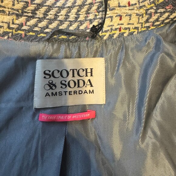 NWT Scotch & Soda Lightweight Check Overshirt Shacket – RRP $390 – Size M - Picture 11 of 13